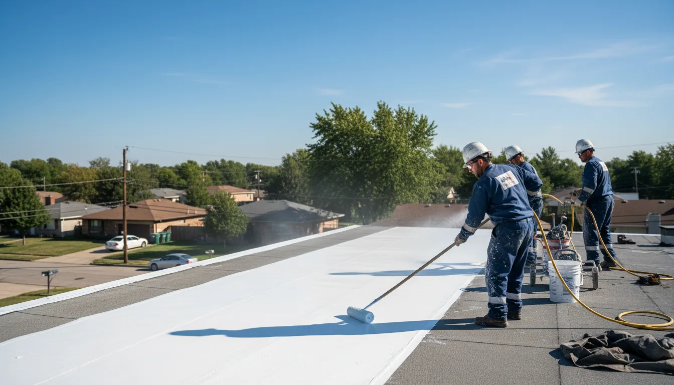 Commercial roof coating in Garber, OK near me